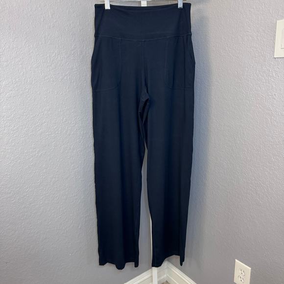 Rae Mode Lot of 2 Women's Black and Blue Athletic Pants Size Large EUC - Picture 1 of 16